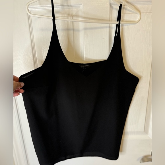 Banana Republic Black V Neck Camisole Top Size XL - Picture 1 of 4